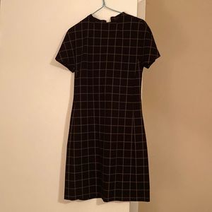 Theory windowpane shift dress XS